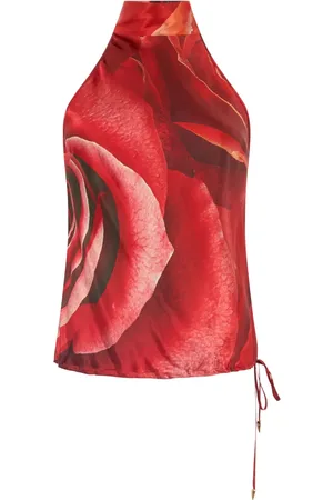 Roberto Cavalli Silketop med tryk