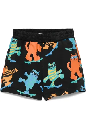 Stella McCartney Shorts med kattetryk