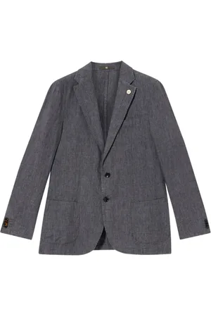 Brooks Brothers Enkeltradet blazer i hør