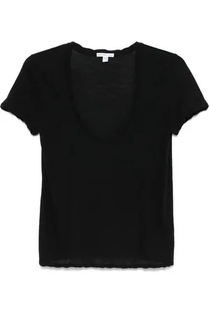 James Perse Slub-T-shirt med tekstur