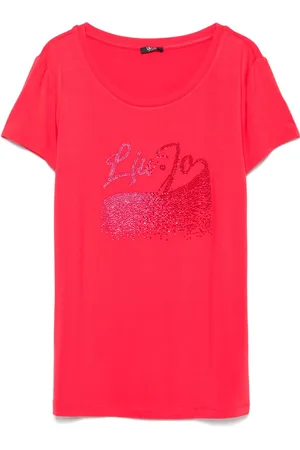Liu Jo T-shirt med rhinsten-logo