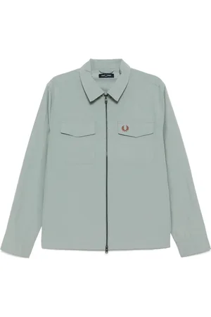 Fred Perry Tekstureret skjortejakke med lynlås