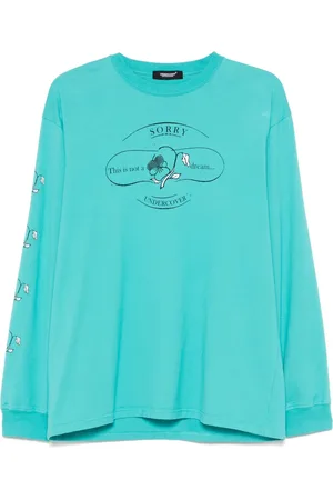 UNDERCOVER T-shirt med slogantryk