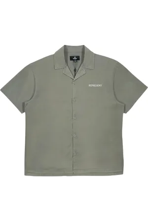 Represent Script skjorte med camp-krave