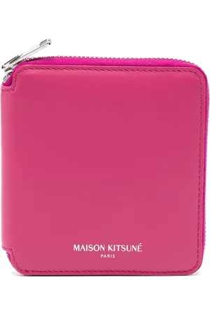 Maison Kitsuné Pung i kalvelæder med logo