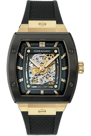 Salvatore Ferragamo F-80 Tonneau Skeleton 42 mm ur