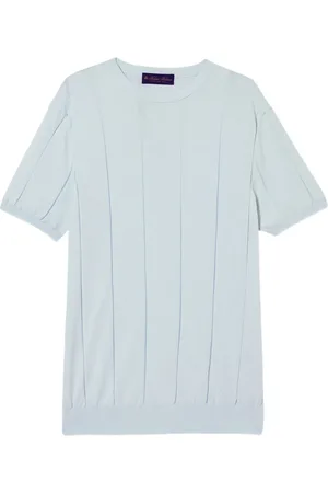 Brooks Brothers Ribbet T-shirt i bomuld
