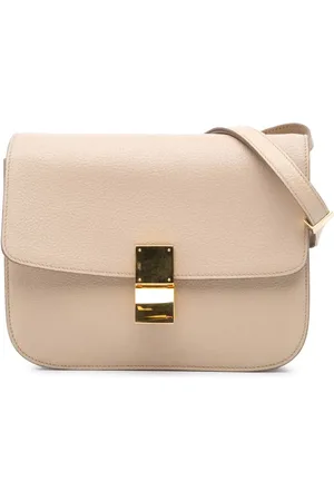 Céline Mellemstor Box crossbody-taske i kalveskind fra 2015