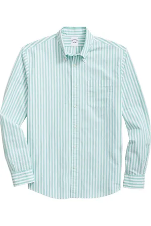 Brooks Brothers Stribet skjorte med knaplukning