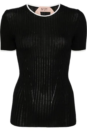 Nº21 Ribstrikket T-shirt