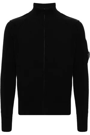 C.P. Company Cardigan med lynlås og linsedetalje