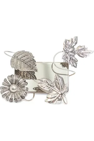 Bimba y Lola Blomstret ring med dekorative blade