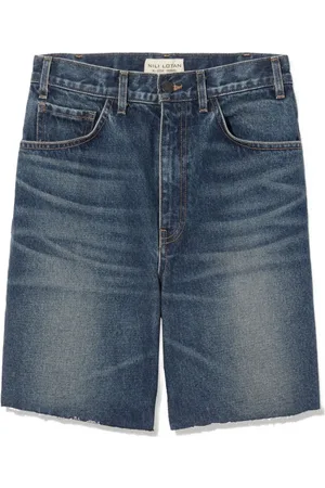 NILI LOTAN Denimshorts med slitageeffekt
