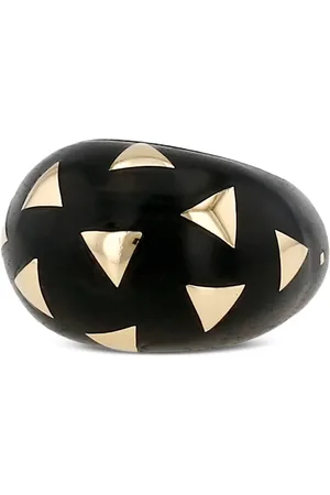 Van cleef Ring i gult guld og træ fra 1970