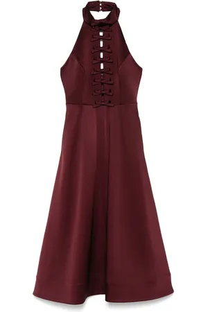 Rebecca Vallance Mellemlang Merlot kjole