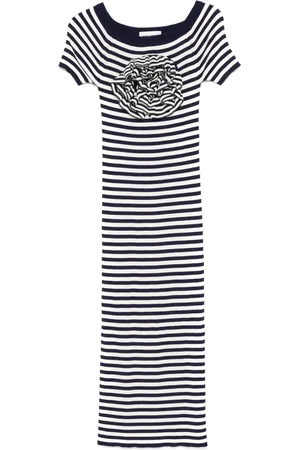 Sonia by Sonia Rykiel Blomstret kjole med striber