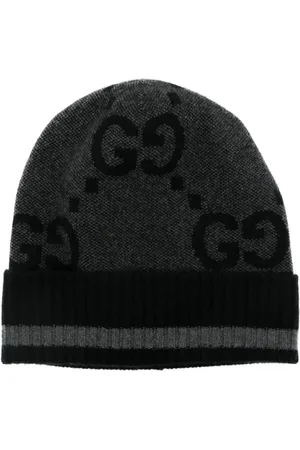 Gucci Intarsiastrikket hue med logo