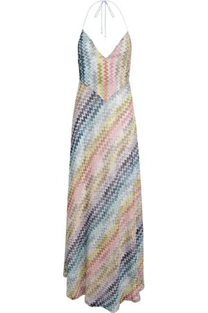 Missoni Lang kjole med zigzag-mønster