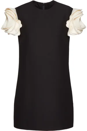 VALENTINO GARAVANI Kort kjole i crepe couture