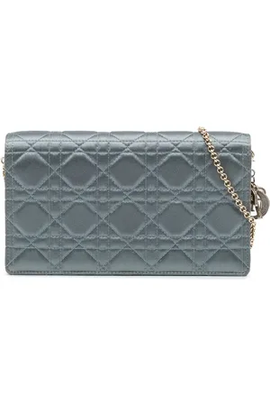 Dior Cannage Lady Dior crossbody-taske i silke fra 2019