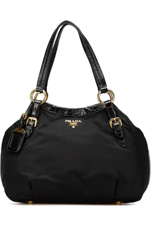 Prada Tessuto Naplak tote med sidelynlås fra 2013-2024