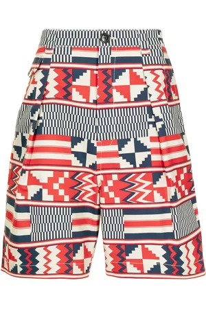 Ports V Shorts med geometrisk tryk