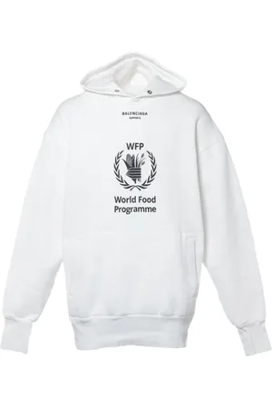 Balenciaga 2018 x WFP hættetrøje i bomuld