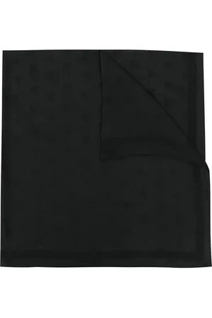 Max Mara Silketørklæde med monogram-broderi