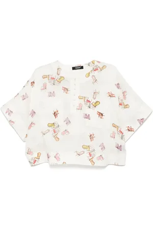 UNDERCOVER Bluse med grafisk tryk
