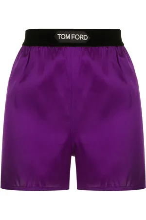 Tom Ford Shorts i satin med logolinning