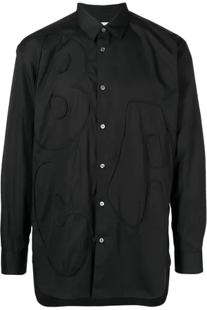 Comme des Garçons Skjorte med applikeret mærke