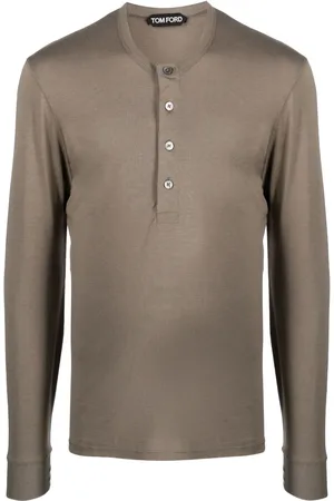 Tom Ford Langærmet T-shirt med rund hals