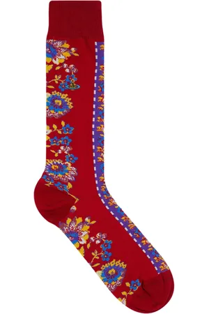 Vivienne Westwood Stribede strømper med blomster