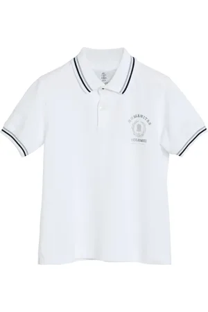 Brunello Cucinelli Polo i piqué med tryk