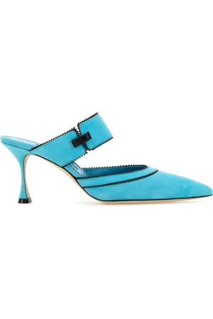 Manolo Blahnik 70 mm Brontiamusa Rial mules