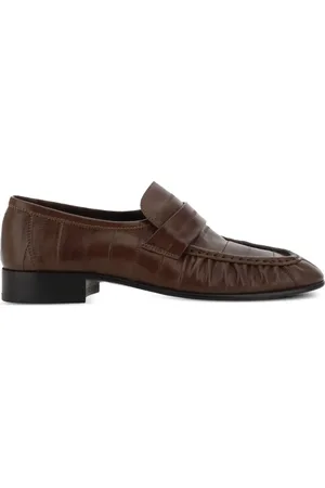 The Row Teksturerede loafers i læder