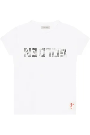 Golden Goose T-shirt med logoudsmykning