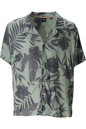 HUGO BOSS Strandskjorte med blomstertryk