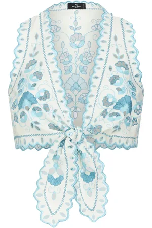 Etro Blomsterbroderet top