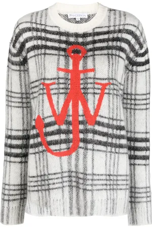 J.W.Anderson Ternet trøje med logobroderi
