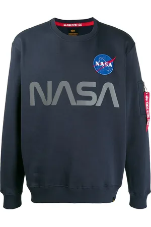 Alpha Industries Nasa-sweatshirt med reflekterende effekt