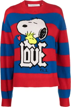 Serafini Intarsia-strikket Snoopy trøje