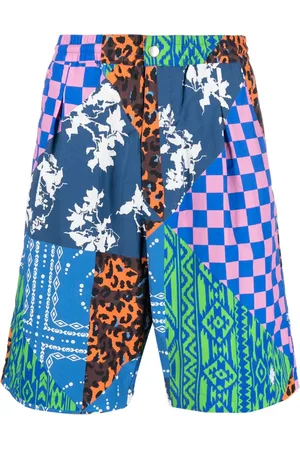 MARCELO BURLON Knælange shorts med flere paneler