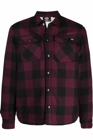 Dickies Sacramento jakke med ternet mønster og sherpa-for