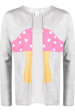 Comme des Garçons Trøje med meleret effekt og svampetryk