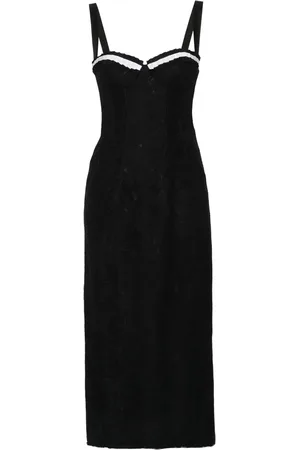 Moschino Midi-kjole med blondeblomster