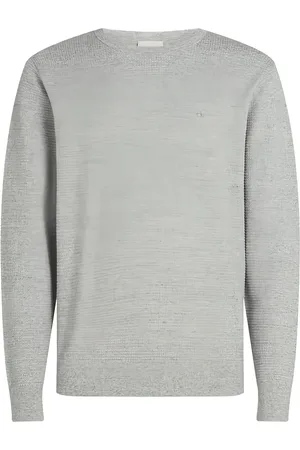 Calvin Klein Strikket sweater med vaffel-struktur