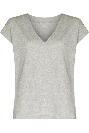 Frame T-shirt med v-hals