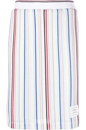 Thom Browne Stribet nederdel med lige pasform