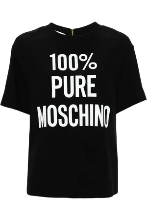 Moschino T-shirt med slogantryk
